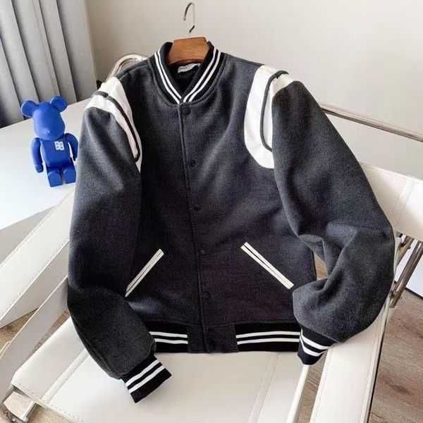 jacket autumn designer thin coat uniform stitching hooded jacket high street couple men's street hip-hop classic retro baseball pure co, Black;brown
jacket autumn designer thin coat uniform stitching hooded jacket high street couple men's street hip-hop classic retro baseball pure co, Black;brown