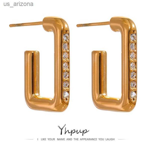yhpup stainless steel geometric unusual stud earrings stylish sparkly cubic zirconia earrings jewelry l230620, Golden;silver
yhpup stainless steel geometric unusual stud earrings stylish sparkly cubic zirconia earrings jewelry l230620, Golden;silver