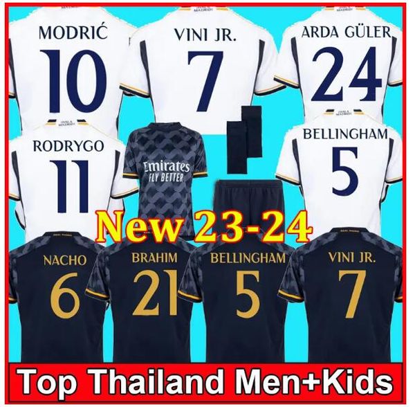 23 24 bellingham soccer jerseys arda guler vini jr fran garcia football shirt real madrid alaba rodrygo modric marcelo valverde men kids kit, Black;yellow
23 24 bellingham soccer jerseys arda guler vini jr fran garcia football shirt real madrid alaba rodrygo modric marcelo valverde men kids kit, Black;yellow