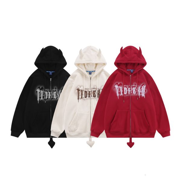 mens hoodies sweatshirts american fashion brand autumn and winter plush coat towel embroidery hooded funny little devil zipper guards 230726, Black
mens hoodies sweatshirts american fashion brand autumn and winter plush coat towel embroidery hooded funny little devil zipper guards 230726, Black