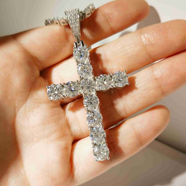 round cut 6.5mm*6.5mm d color vvs moissanite cross pendant 925 sterling silver rhodium plated necklace for women men
round cut 6.5mm*6.5mm d color vvs moissanite cross pendant 925 sterling silver rhodium plated necklace for women men