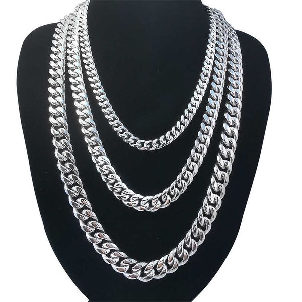 luxury cuban chain for men 8-14mm width colorless stainless steel plating silver link necklace hip hop womens choker links necklaces men wom, Black
luxury cuban chain for men 8-14mm width colorless stainless steel plating silver link necklace hip hop womens choker links necklaces men wom, Black