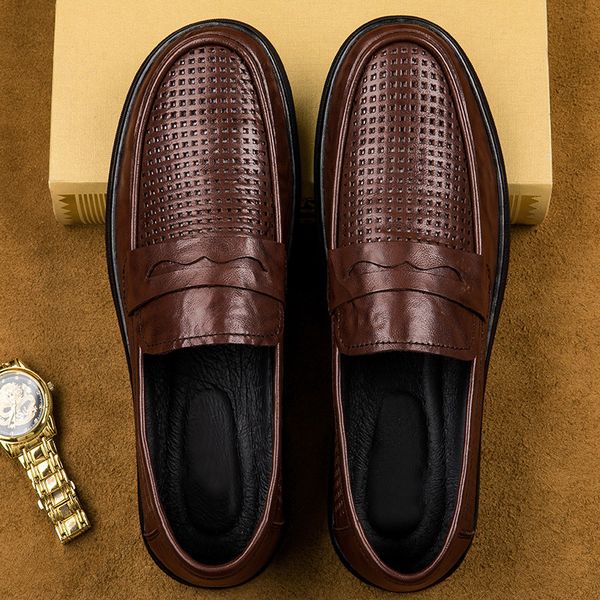 dress shoes mens casual luxury summer men loafers genuine leather light breathable slip on boat weight 230726, Black
dress shoes mens casual luxury summer men loafers genuine leather light breathable slip on boat weight 230726, Black