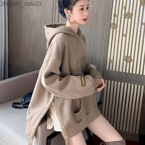 women's hoodies sweatshirts fashion hoodie women's autumn fashion plush thick hoodie casual design loose hoodie korean split hem y, Black
women's hoodies sweatshirts fashion hoodie women's autumn fashion plush thick hoodie casual design loose hoodie korean split hem y, Black