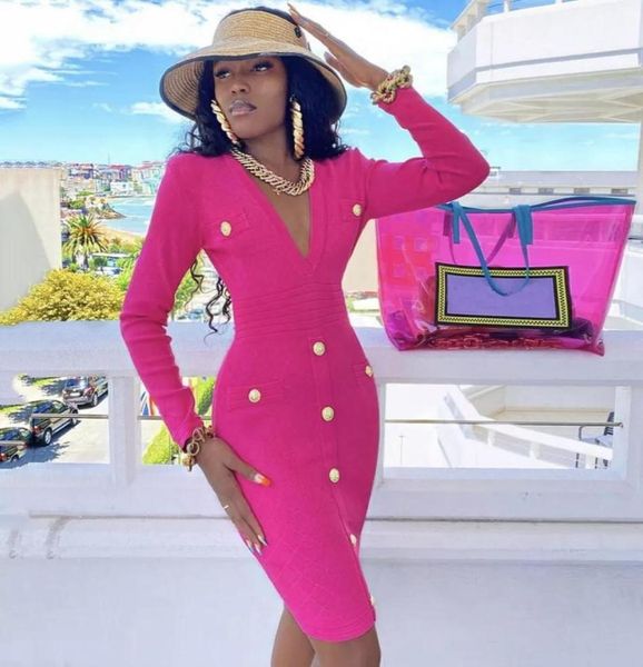 dresses 2022 women long sleeve v neck pink black button winter bandage dress bodycon elegant celebrity party celebrity mi5688753, Black;gray
dresses 2022 women long sleeve v neck pink black button winter bandage dress bodycon elegant celebrity party celebrity mi5688753, Black;gray