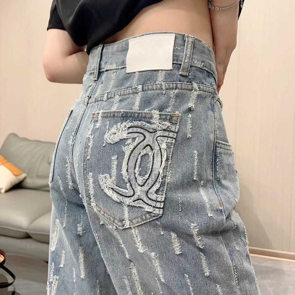 nanyou 23 new women's small fragrant style high waist, perforated, slim, trendy, cool, straight tube, floor sweeping jeans, Blue
nanyou 23 new women's small fragrant style high waist, perforated, slim, trendy, cool, straight tube, floor sweeping jeans, Blue