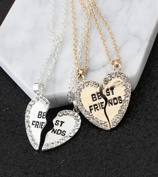 fashion two petals heart crystal friend necklace good necklace friendship whol7371790, Silver
fashion two petals heart crystal friend necklace good necklace friendship whol7371790, Silver