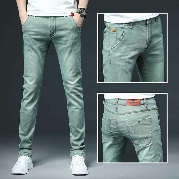 men's mens colored stretch skinny jeans men fashion casual slim fit denim trousers green black khaki white pants male brand 230316 l230, Blue
men's mens colored stretch skinny jeans men fashion casual slim fit denim trousers green black khaki white pants male brand 230316 l230, Blue