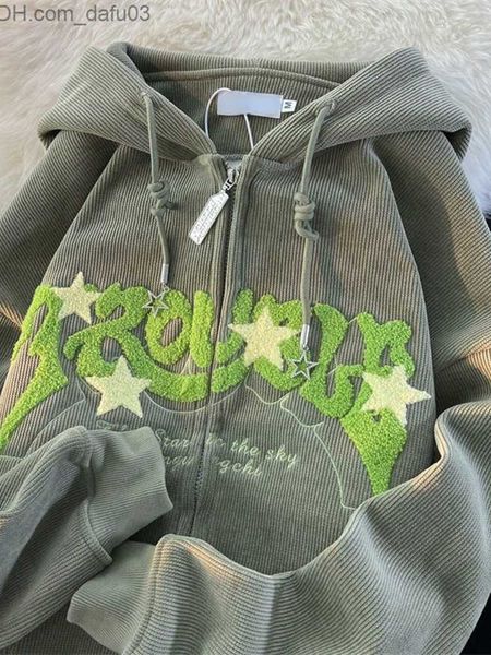 men's hoodies sweatshirts american vintage embroidery zipper hoodie men's loose dress plush work patch thick sweater couple high s, Black
men's hoodies sweatshirts american vintage embroidery zipper hoodie men's loose dress plush work patch thick sweater couple high s, Black
