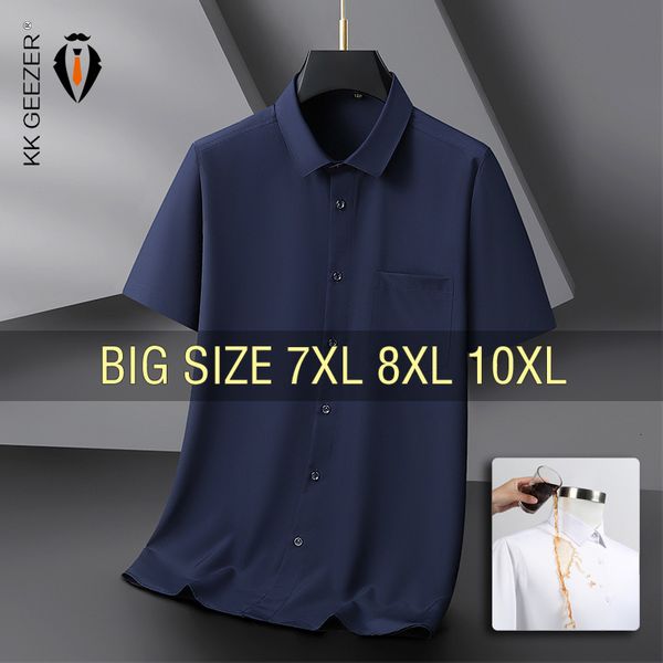 mens casual shirts men shirt short sleeve summer waterproof oil proof antifouling oversize 6xl 7xl 8xl 10xl plus size formal 230726, White;black
mens casual shirts men shirt short sleeve summer waterproof oil proof antifouling oversize 6xl 7xl 8xl 10xl plus size formal 230726, White;black