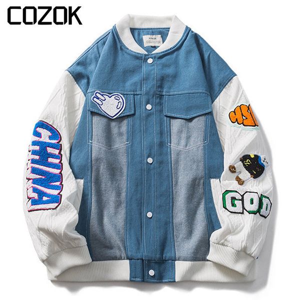 mens jackets american vintage baseball jacket men streetwear casual cotton patchwork flocking sports autumn couple loose bomber coat 230726, Black;brown
mens jackets american vintage baseball jacket men streetwear casual cotton patchwork flocking sports autumn couple loose bomber coat 230726, Black;brown