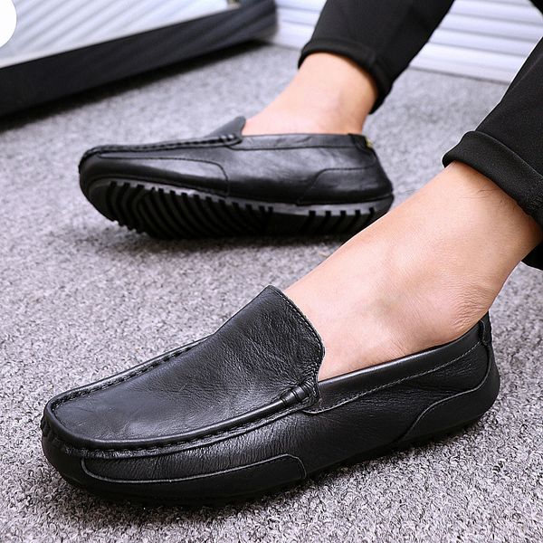 dress shoes men loafers slip on fashion genuine leather casual flats driving footwear boat comfortable lazy male for men 230726, Black
dress shoes men loafers slip on fashion genuine leather casual flats driving footwear boat comfortable lazy male for men 230726, Black