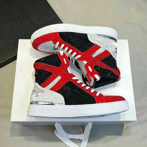 the highest quality men's shoes pp mixed color high-cut lace-up style3 race runner plein casual sneakers shoes, Black
the highest quality men's shoes pp mixed color high-cut lace-up style3 race runner plein casual sneakers shoes, Black