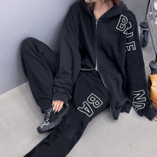 women designer two-piece long sleeve luxury pure cotton loop fabric tracksuits szfp44209 loose womens mens casual fashion leisure hoodies sw, Gray
women designer two-piece long sleeve luxury pure cotton loop fabric tracksuits szfp44209 loose womens mens casual fashion leisure hoodies sw, Gray