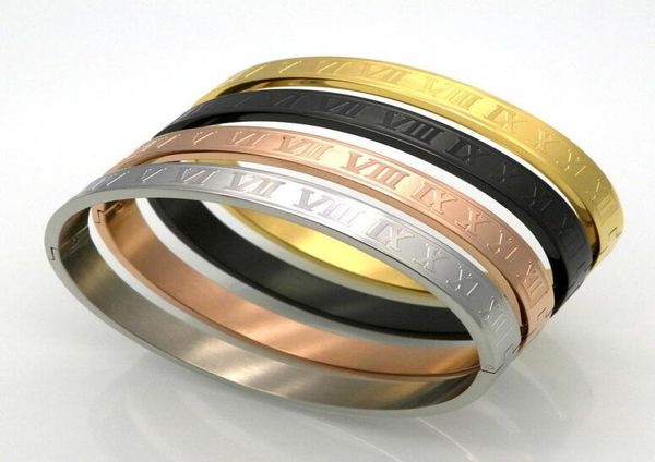 new stainless steel rose gold silver couples bracelet carving roman numeral lover cuff bracelet bangle wedding jewelry menwome2785252, Black
new stainless steel rose gold silver couples bracelet carving roman numeral lover cuff bracelet bangle wedding jewelry menwome2785252, Black