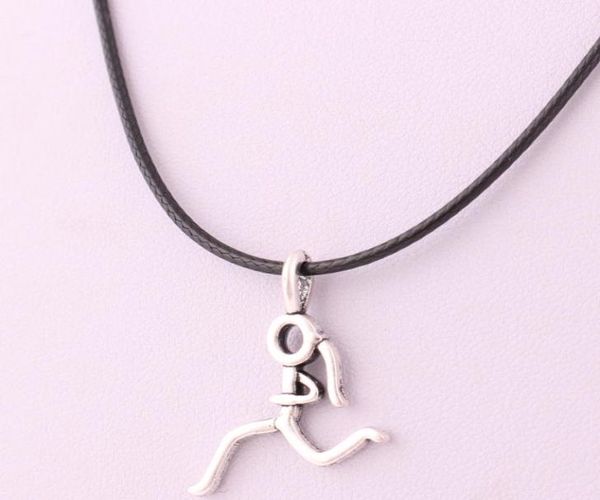 simple style stick figure running girl cartoon leather necklace runner sports women jewelry3687868, Silver
simple style stick figure running girl cartoon leather necklace runner sports women jewelry3687868, Silver