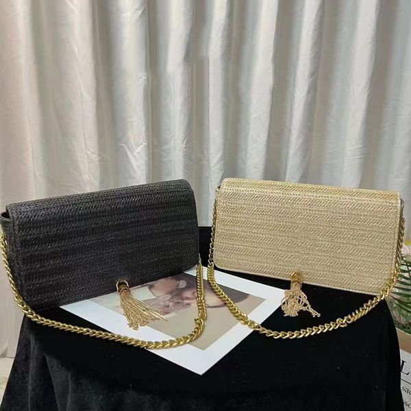 women weave messenger bag straw shoulder crossbody purse quality handbag purse fashion gold hardware letter tassel decoration chain clutch f
women weave messenger bag straw shoulder crossbody purse quality handbag purse fashion gold hardware letter tassel decoration chain clutch f