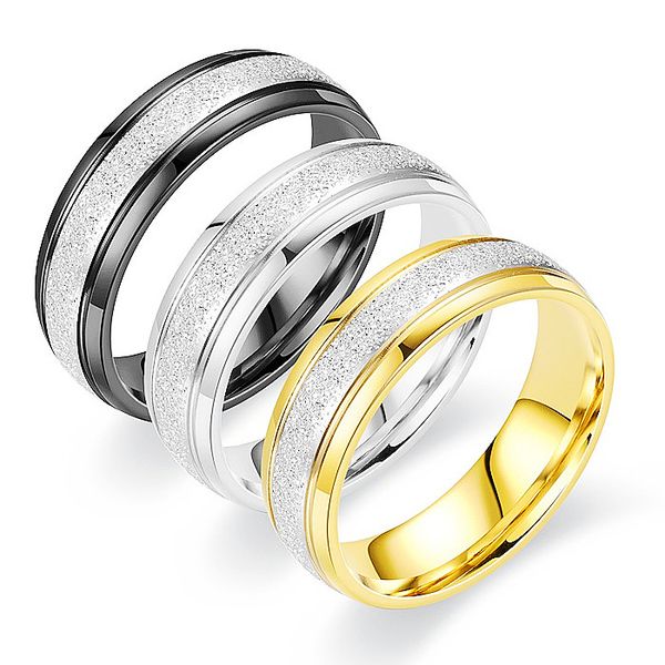 6mm 8mm vintage mens ring stainless steeel middle sand surface design rings jewelry gift for men women boyfriend girlfriend yw415, Silver
6mm 8mm vintage mens ring stainless steeel middle sand surface design rings jewelry gift for men women boyfriend girlfriend yw415, Silver