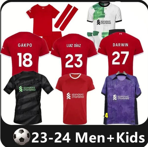 22 23 24 soccer jerseys gakpo darwin 2023 2024 mohamed luis diaz alexander arnold football kit shirts men kids uniform a.becker goalkeeper, Black;yellow
22 23 24 soccer jerseys gakpo darwin 2023 2024 mohamed luis diaz alexander arnold football kit shirts men kids uniform a.becker goalkeeper, Black;yellow