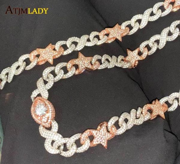 two tone color star eye pendant with 16mm infinity cuban chain iced out bling 5a cz hiphop necklaces men male fashion jewelry chok5135365, Golden;silver
two tone color star eye pendant with 16mm infinity cuban chain iced out bling 5a cz hiphop necklaces men male fashion jewelry chok5135365, Golden;silver