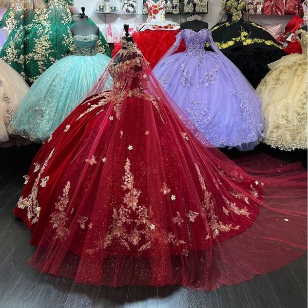 dark red velvet quinceanera dresses gold appliques with butterfly sweet 15 prom gown off shoulder ball gown junior girls birthday party dres, Blue;red
dark red velvet quinceanera dresses gold appliques with butterfly sweet 15 prom gown off shoulder ball gown junior girls birthday party dres, Blue;red
