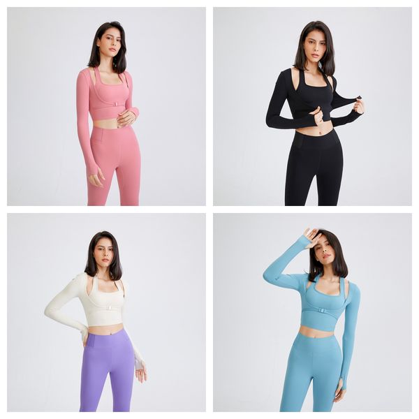 yoga suit with chest pad, female running and sports t-shirt, long sleeved quick drying fitness suit, for external wear, White;red
yoga suit with chest pad, female running and sports t-shirt, long sleeved quick drying fitness suit, for external wear, White;red
