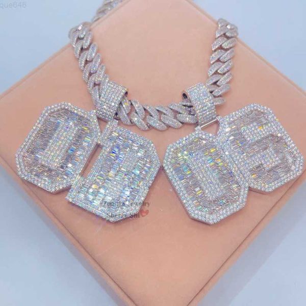 senior designer design rapper custom jewelry iced hop letter initial name pendant moissanite, Silver
senior designer design rapper custom jewelry iced hop letter initial name pendant moissanite, Silver