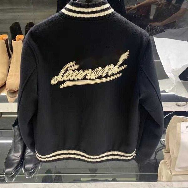 high version men women baseball jacket slp embroidered woolen coat saint designer jacket mens varsity jackets, Black;brown
high version men women baseball jacket slp embroidered woolen coat saint designer jacket mens varsity jackets, Black;brown
