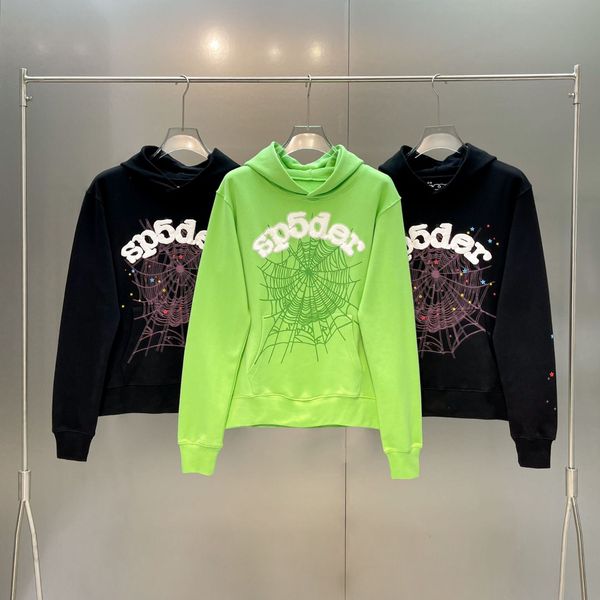 men's hoodies sweatshirts puff print sp5der hoodie men women printing graphic spider web pullover, Black
men's hoodies sweatshirts puff print sp5der hoodie men women printing graphic spider web pullover, Black