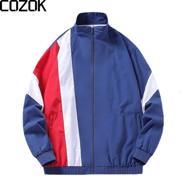 mens jackets casual varsity jacket men women patchwork streetwear sport windbreaker spring autumn bomber coat stand collar 230726, Black;brown
mens jackets casual varsity jacket men women patchwork streetwear sport windbreaker spring autumn bomber coat stand collar 230726, Black;brown