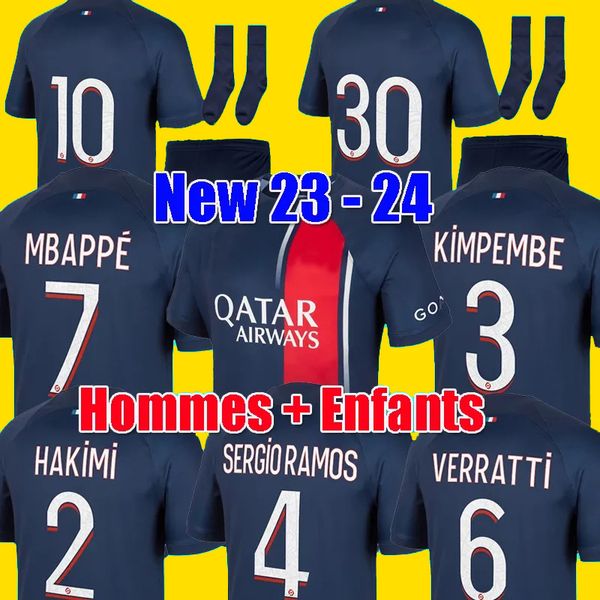 22 23 hakimi soccer jerseys mbappe #7 sergio ramos verratti danilo psgs sanches 2023 2024 maillots football shirt men kids kit sets uniform, Black;yellow
22 23 hakimi soccer jerseys mbappe #7 sergio ramos verratti danilo psgs sanches 2023 2024 maillots football shirt men kids kit sets uniform, Black;yellow
