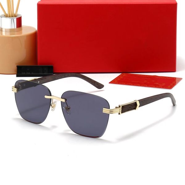 2023 new designer sunglasses for men and women frameless wooden mirror legs leopard aviator fashion glasses 8color to choose, White;black
2023 new designer sunglasses for men and women frameless wooden mirror legs leopard aviator fashion glasses 8color to choose, White;black