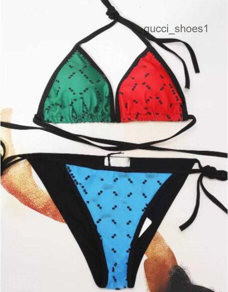 women ladies bikini set full letter printed cross strap beachwear textile women summer beach swimming wear confidante halter swimsuit, Black
women ladies bikini set full letter printed cross strap beachwear textile women summer beach swimming wear confidante halter swimsuit, Black