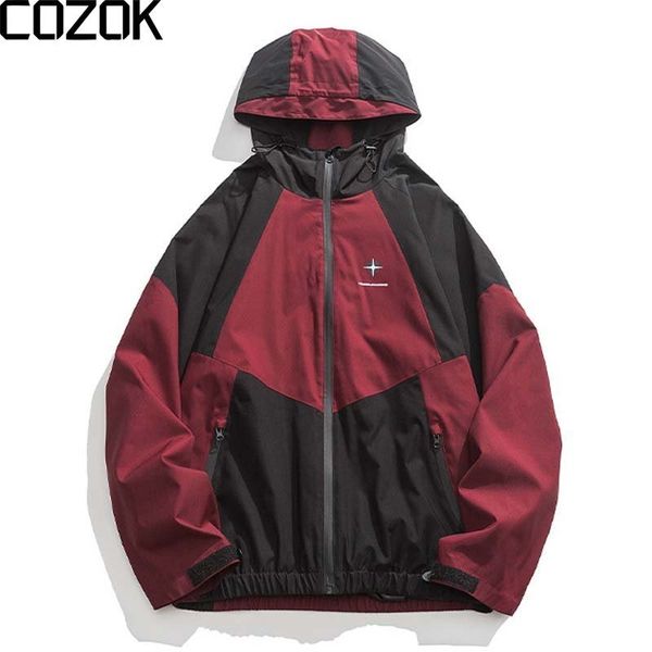 mens jackets korean style men hooded windbreaker jacket spring patchwork oversize outdoor high street hip hop outwear 230726, Black;brown
mens jackets korean style men hooded windbreaker jacket spring patchwork oversize outdoor high street hip hop outwear 230726, Black;brown