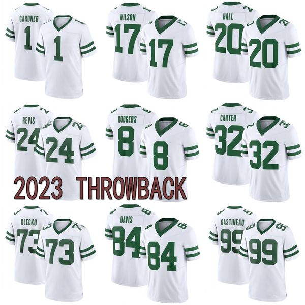 8 aaron rodgers ahmad sauce gardner football jersey garrett wilson joe klecko quinnen williams breece hall allen lazard mark gastineau darre, Black;red
8 aaron rodgers ahmad sauce gardner football jersey garrett wilson joe klecko quinnen williams breece hall allen lazard mark gastineau darre, Black;red