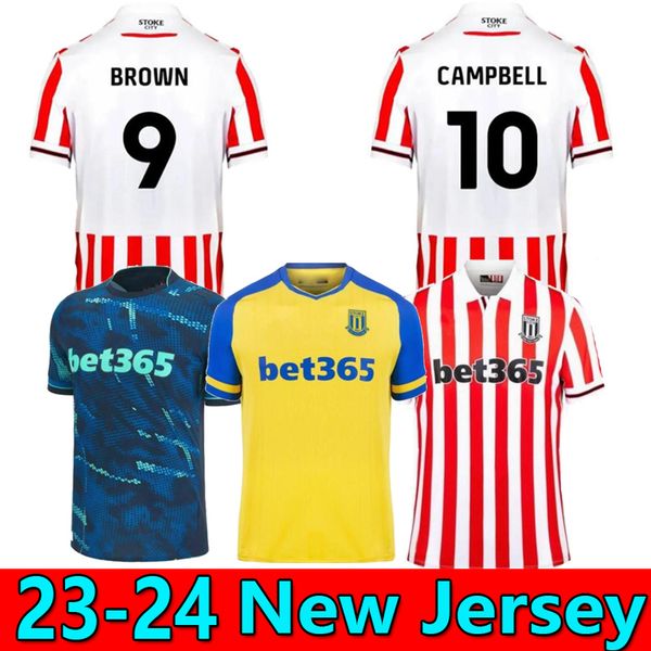 23 24 stoke city mikel campbell soccer jerseys smith fletcher powell brown clucas home kits 2023 2024 lewis baker baker men kids kit footbal, Black;yellow
23 24 stoke city mikel campbell soccer jerseys smith fletcher powell brown clucas home kits 2023 2024 lewis baker baker men kids kit footbal, Black;yellow