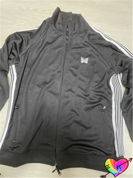 mens jackets classic needles sport jacket men women embroidery butterfly white ribbon loose fit track coat 230725, Black;brown
mens jackets classic needles sport jacket men women embroidery butterfly white ribbon loose fit track coat 230725, Black;brown