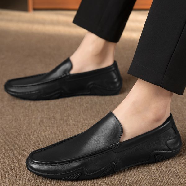 dress shoes men loafers genuine leather casual nonslip moccasins slip on boat breathable driving allmatch flats 230726, Black
dress shoes men loafers genuine leather casual nonslip moccasins slip on boat breathable driving allmatch flats 230726, Black