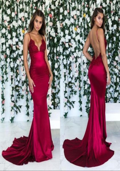 prom party dresses 2019 new spaghetti straps mermaid backless sleeveless lace applique formal evening gowns 781047, Black
prom party dresses 2019 new spaghetti straps mermaid backless sleeveless lace applique formal evening gowns 781047, Black