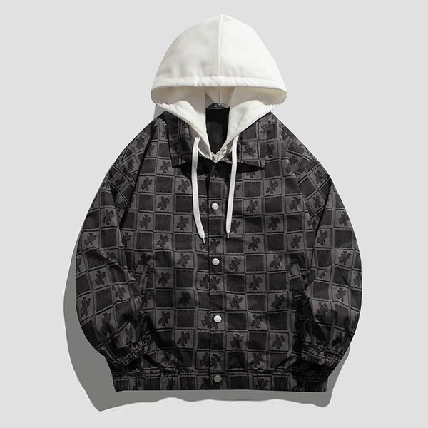 mens jackets spring autumn denim jacket men fashion hoodie coat blue black varsity brand high street 230725, Black;brown
mens jackets spring autumn denim jacket men fashion hoodie coat blue black varsity brand high street 230725, Black;brown