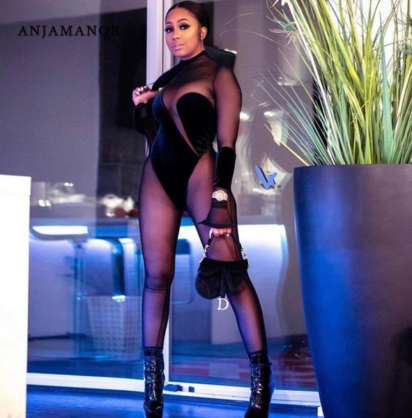 women039s jumpsuits rompers anjamanor black mesh patchwork long sleeve bodycon jumpsuit winter 2022 going out club outfi5587924, Black;white
women039s jumpsuits rompers anjamanor black mesh patchwork long sleeve bodycon jumpsuit winter 2022 going out club outfi5587924, Black;white