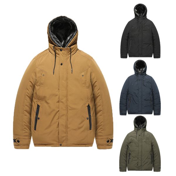 designer down jacket men's slim fit plush thick hooded jacket in autumn and winter, Black
designer down jacket men's slim fit plush thick hooded jacket in autumn and winter, Black