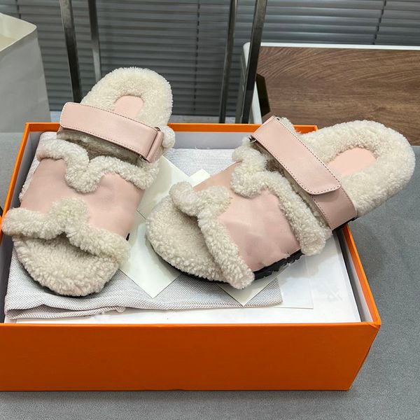 23ss f/w womens slippers designer plush sheepskin with fur slides adjustable mules ladies classic pink black indoor casual shoe girls flip f
23ss f/w womens slippers designer plush sheepskin with fur slides adjustable mules ladies classic pink black indoor casual shoe girls flip f