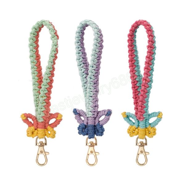 butterfly keychain for women girls macrame handmade bracelet tassel wristlet strap keyring lanyards boho hand-woven for key car, Silver
butterfly keychain for women girls macrame handmade bracelet tassel wristlet strap keyring lanyards boho hand-woven for key car, Silver