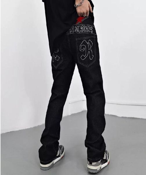 men039s jeans spring autumn men vintage star embroidered black causal straight baggy pockets washed denim trousers streetwear m7202325, Blue
men039s jeans spring autumn men vintage star embroidered black causal straight baggy pockets washed denim trousers streetwear m7202325, Blue