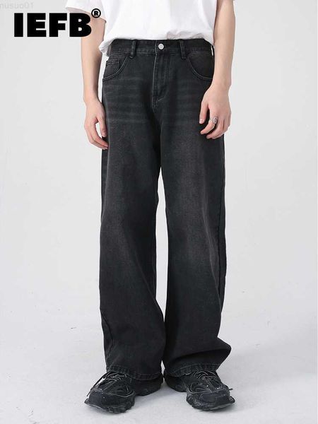 iefb men's jeans korean personality straight wide leg pants fashion autumn winter vintage male trousers 9a5577 230316 l230726, Blue
iefb men's jeans korean personality straight wide leg pants fashion autumn winter vintage male trousers 9a5577 230316 l230726, Blue