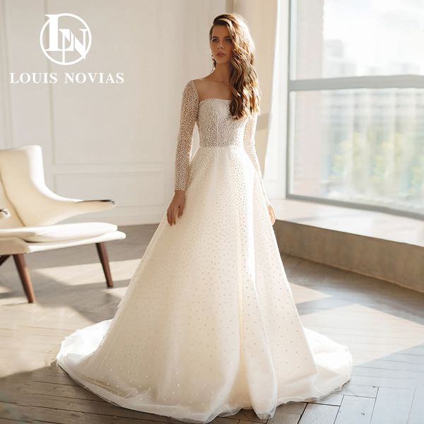 a-line wedding dress 2023 dreamy long sleeve square collar button polka dot vintage lace dress for bride vestidos de novia, White
a-line wedding dress 2023 dreamy long sleeve square collar button polka dot vintage lace dress for bride vestidos de novia, White