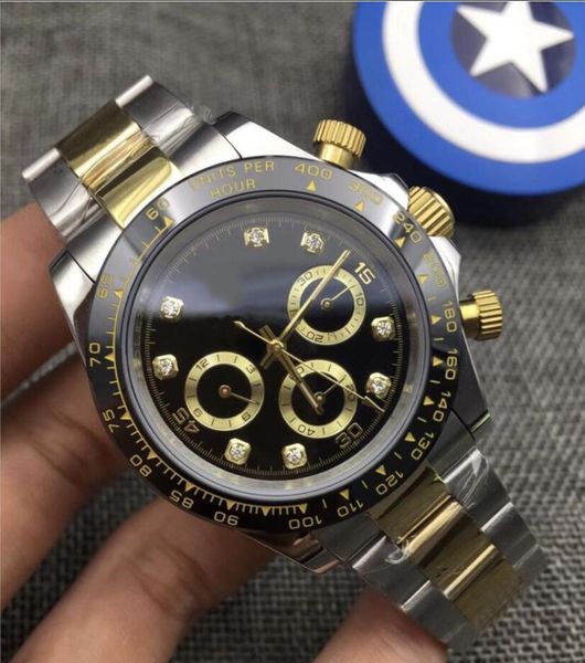 12 style classic men's watch 116503 40mm ceramic bezel 2813 automatic mechanical movement watch folding buckle stainless steel no chron, Slivery;brown
12 style classic men's watch 116503 40mm ceramic bezel 2813 automatic mechanical movement watch folding buckle stainless steel no chron, Slivery;brown