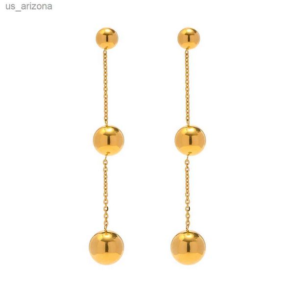 youthway 316l stainless steel three size ball drop earrings for women exquisite texture metal gold color stylish jewelry l230620, Golden;silver
youthway 316l stainless steel three size ball drop earrings for women exquisite texture metal gold color stylish jewelry l230620, Golden;silver