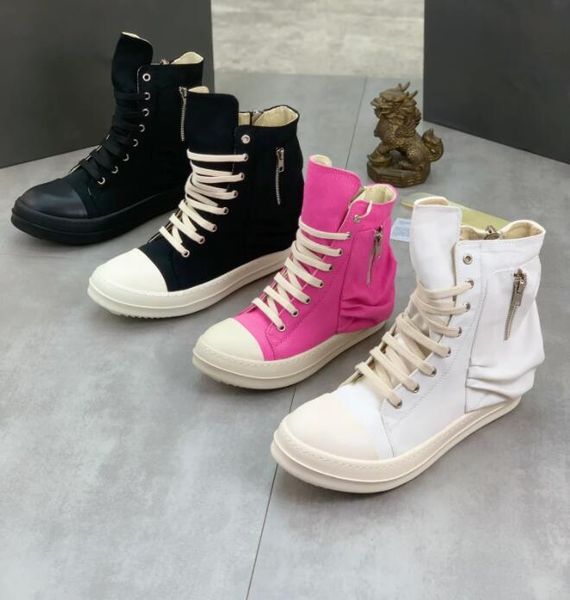 men sneakers canvas designer casual shoes women boots high genuine leather lace up breathable shoes platform round toes booties inverted tri, Black
men sneakers canvas designer casual shoes women boots high genuine leather lace up breathable shoes platform round toes booties inverted tri, Black